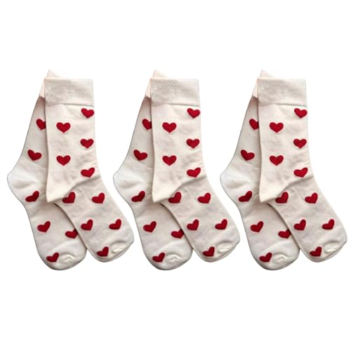 Valentines Day Socks for Women Heart Socks Valentine Socks Women Aesthetic Cute Socks Coquette Socks Crew Socks