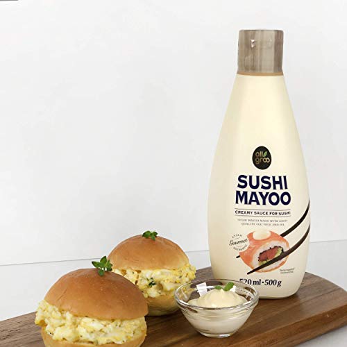 Allgroo Sushi Mayoo Sauce — Koreanische Mayonnaise für Sushi und andere Gerichte - Cremig-würzig - Vorteilspackung ,520 ml (3er Pack)