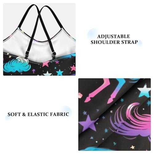 Unicorn Star Girls One Piece Swimsuit Beach Swimwear 208494453