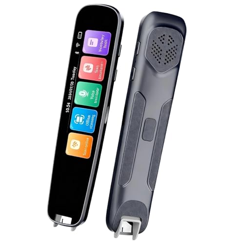 Sacolin Language Translator Pen, 142 Languages Online Translation, 10 Offline, with 3.69 in Touch Screen, 64G Card, Real-Time Voice Translate