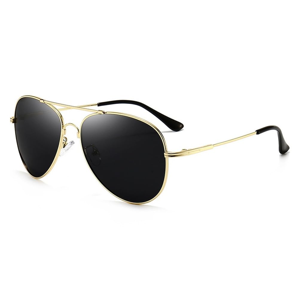 Polarisierte, photochrome Sonnenbrille aus Titan für Herren, die im Freien Auto fahren möchten.