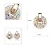 Crystals from Swarovski Colorido Redondo Juego de joyas Collar con colgante 45...