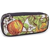 ペンケース りんご アップル 筆箱 文房具 ペンポーチ 筆入れ PUレザー 大容量 収納 物入れ 軽量 防水 通学 多機能 化粧ポーチ 鉛筆ケース ペン袋 学生用 子供 女の子 男の子