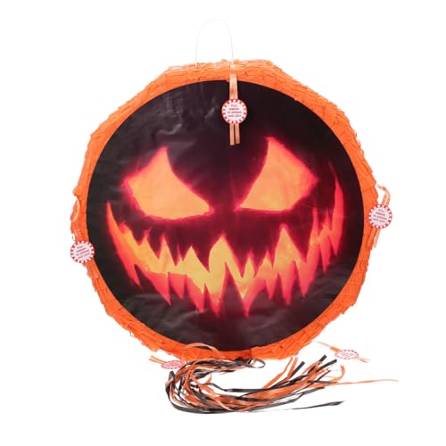 Piñata citrouille Halloween à ficelles pour un jeu sans danger
