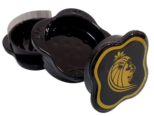 Dichavador Puff Life Collab Kings Edições Triturador Policarbonato 3 Partes (Preto)