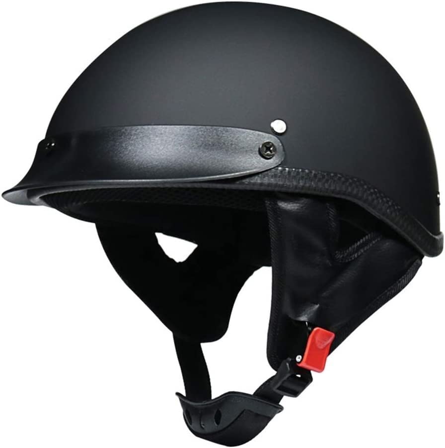 Amazon.com: Ever TA Retro Motorcycle Helmet - Black German Style