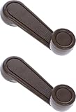 Performance PFM-239892 Window Crank Handle, Left and Right, Textured Brown, Set of 2 for 1973-2017 Toyota Tundra, Yaris, Matrix, Tacoma, Corolla, Camry, Sienna, Previa, 4Runner, MR2, Pickup, Celica