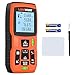 Metro Laser, Lomvum 120m Telemetro Laser con Campo di Misura da 0,05 a 120m, Display LCD Retroilluminato con Bolle a 2 Livelli Laser con Funzione Silenziosa e Misurazione Rapida