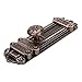 Geesatis Vintage Slide Door Bolt Gate Security Lock Latch Antique Sliding Door Window Latch, with Mounting Screws, Red Bronze,1Pcs