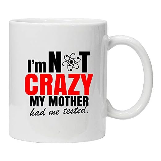 I'm Not Crazy my Mother Had me Tested - Juego de Taza y Caja de Regalo de 325 ml