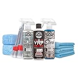 Chemical Guys Car Interior Detailing Kit - VRP Protectant, Nonsense Cleaner, Streak Free Glass Cleaner, 3 Detailing Brushes, 3 Towels, 2 Applicators, 11-Items