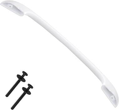 تم تحديث 316443601 استبدال مقبض باب الفرن متوافق مع Frigidaire Kenmore Electrolux Electric Range Oven Stove Come with 2 Pack 316433300 Range Oven Door Handle Screws