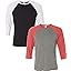 (1) Black/White + (1) Grey/Lt Red Trb