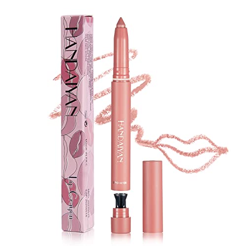 Anglicolor Matte Lip Liner Pencil ，12 Assorted Colors High Pigmented Natural Lip Makeup Soft Pencils Precise, Handaiyan Long-Lasting Lip Liners, Vegan, Cruelty-Free (02#) #TOP5