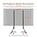 Amazon Basics Universal-TV-Ständer für LCD-/LED-/Plasma-Fernseher, 55,9 cm - 195,6 cm (22 - 77 Zoll), höhenverstellbar, kompatibel mit Soundbars, Traglast bis zu 36 kg, max. VESA 800 x 400 mm, Schwarz