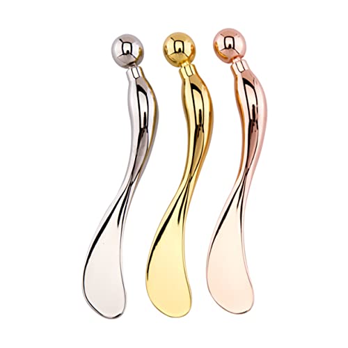 DEARMAMY Crema De Zinc Para Ojos Herramienta De Masaje Para Ocular Rosa Dorado