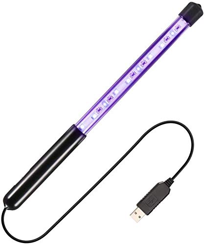 AUA Lámpara de Desinfección UV Lámpara de Esterilización UVC Portátil Desinfectante de Varita de Luz UV de Carga USB Lámpara Germicida de Esterilización UVC para Casa Oficina Hotel Mascotas Teléfono