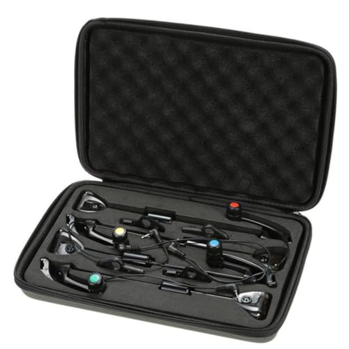 Indicador de mordedura de pesca LED con alarma digital metálica de carpa 7
