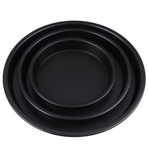 Hemobllo Set Teglia Forno Microonde 3 Pezzi Nero, Teglie Crisp