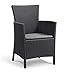 Allibert Balkonmöbelset, Rattan, Iowa Balcony, Grau, 3-teilige Set Balkonmöbel Rattan, platzsparend