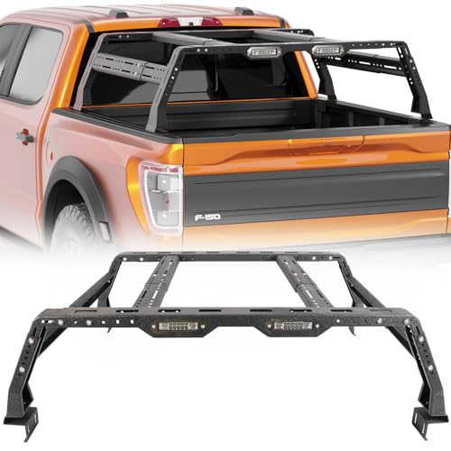 Universal Overland Bed Rack with LED Lights