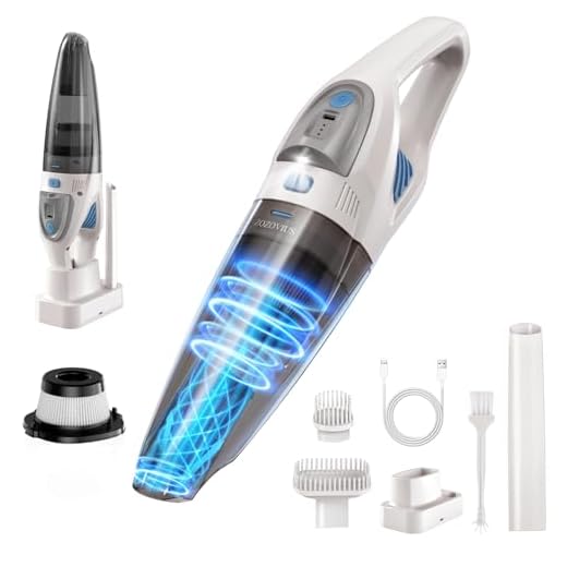 Handheld Vacuum Cleaner 22000PA Powerful Suction Brushless Motor with Charge Stand Lightweight Car Vacuum Cleaner Cordless Rechargeable for Car Home Kitchen