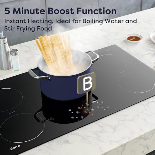 Image of CDV 36 Inch Induction Cooktop 5 Burners 9600W