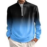 Warm und bequem: Der Herren Zip Pullover ist aus weichem, hautfreundlich und elastischem Stoff gefertigt, fühlt sich superweich an und sorgt dafür, dass Sie es den ganzen Tag über gemütlich und warm bleiben