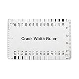 (10PCS) Muka Plastic Concrete Crack Width Ruler-Gloss Clear A