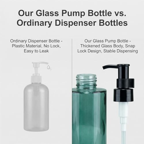Botellas de vidrio recargables de 100 ml para organizar tus artículos de tocador 5