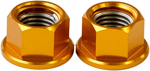 DURA-BOLT リコイルフランジナット M10xP1.25 W19mmxH11mm ゴールド 4個セット RFN1004G