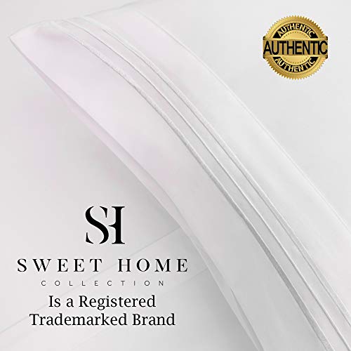 1500 Supreme Collection California King Sheet Sets White - Luxury Hotel Bed Sheets And Pillowcase Set For California King Mattress - Extra Soft, Elastic Corner Straps, Deep Pocket Sheets White #TOP3