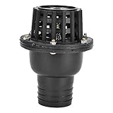 Water Pump Foot Valve Black PVC Low Pressure Flat Check Valve Black 1.5in 2in 2.5in 3in 4in Optional for Fluid Machine Industrial Garden(2in)