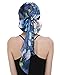 Cancer Headcovers for Chemo Patients Hat Scarf Cap for Women Denim Blue