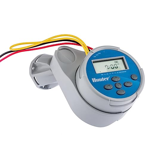 GNCGarden Controlador Sistema de Riego Hunter Node 600 6 Estacion Baterias 9V | Programador Autónomo Inalámbrico para 6 estación | Programación Fácil y Sin Cables Adicionales
