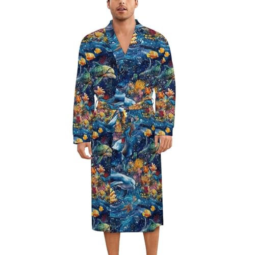 Robe de nuit en soie contre la chaleur : kimono léger avec ceinture