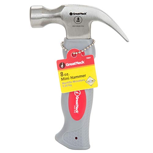 Greatneck 79001 Mini Claw Hammer 8 Oz, Mini Hammer For At-Home Repairs, Tack Hammer, Small Hammer For Picture Hanging, Crafts, And More #TOP4