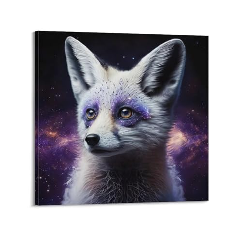 Poster renard sous les étoiles : créez une ambiance cosy dans votre chambre