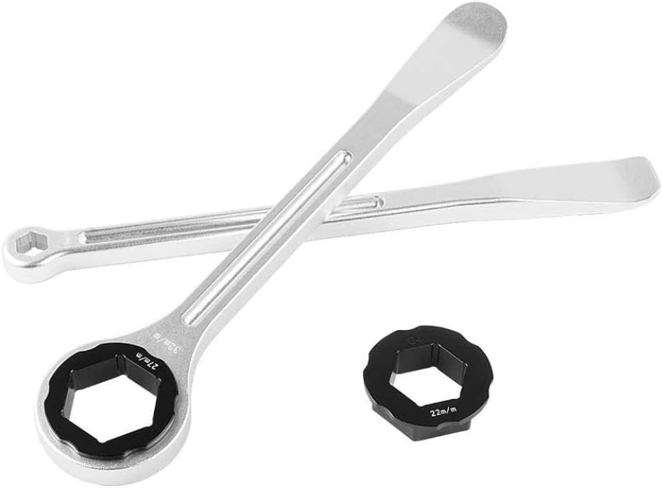 Tire Lever Repair Tool with Axle Wrench Compatible with Dirt Bikes(Black)