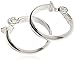 Anne Klein Classics Silver-Tone Clip Hoop Earrings