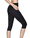 Roseate Women's Slimming Pants High Waist Body Shaper Thermo Sweat Workout Capri