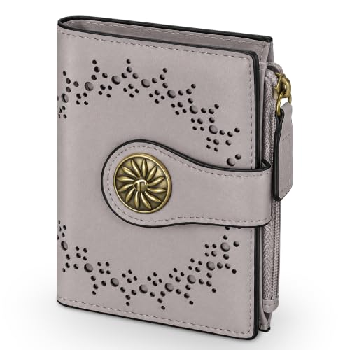 Tipmile Small Wallet Women Bifold RFID Blocking Card Holder Leather Wallets