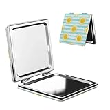 【ULTRA-PORTABLE ET LÉGER】 Mesurant 7*7*1cm, ce mini miroir se glisse parfaitement dans n'importe quel sac à main ou poche pour des retouches en déplacement.