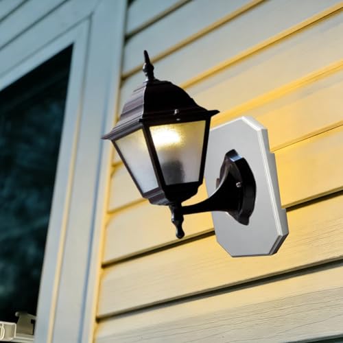 Éclairage extérieur blanc durable avec plaque de montage pour tour double rigide