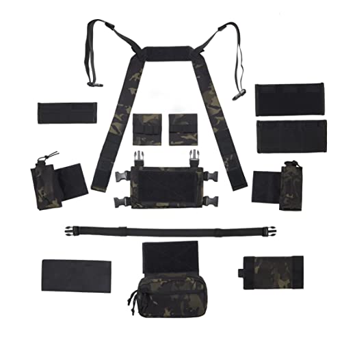 Ibex+ Tactical Vest, Combat Training Vest For Shooting, Hunting, Camping & Adventure Sports. Fully Modular, Ultra-Light, Breathable And Adjustable Outdoor Chest Rig. #TOP6