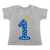 In der Farbe Grey und Größe Baby (50 - 86) findest du das perfekte Textil: Geburtstag teeshirt