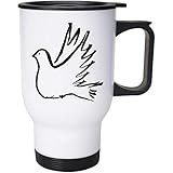 Azeeda 400ml 'Taube' Wiederverwendbarer Kaffee/Reise-Becher (MG00026711)