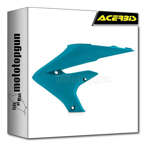 Radiator scoops acerbis vert metal pour yamaha wrf 250 de 2020 à 2022