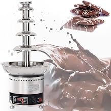 Chocolate Fountain Chocolate Fountain Commercial Chocolate Fountain Chocolate Fountain Machine Stainless Steel Chocolate Fountain Fondue for Cake Shop,Hotel,House,Restaurant,Banquet,7Tier5Tier