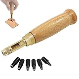 Amplia gama de usos: Este artí es un perforador. Es ideal para coser manualidades de cuero, papel, cortar goma, plástico, fibra, prensa de fieltro y corte. Uso con una alfombrilla de corte para una herramienta de larga . No necesita martillo.